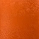 Orange Faux Leather Textured Upholstery Vinyl, FR