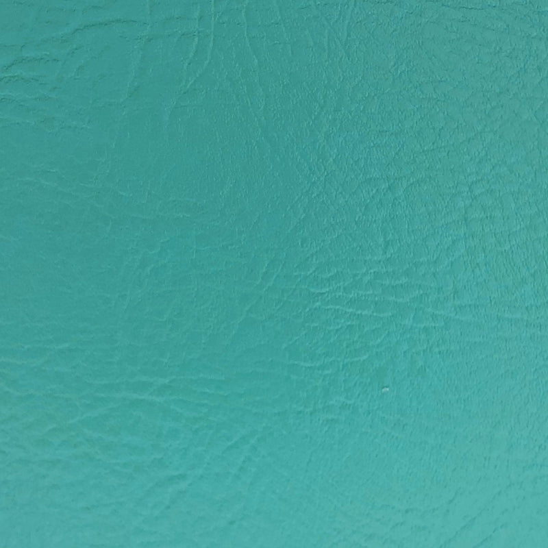 Teal Faux Leather Textured Upholstery Vinyl, FR