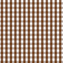 Brown Gingham Medium Check PVC Vinyl Tablecloth Roll 20 Metres x 140cm