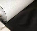 Black Smooth Faux Leather  Upholstery Vinyl , FR,