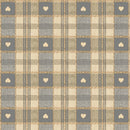 Sweetheart Check GREY Vinyl Oilcloth Tablecloth
