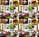 Cafe Culture Coffee Tea Vinyl Oilcloth Tablecloth