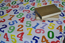 Just Numbers Vinyl Oilcloth Tablecloth