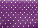 Purple Polka Dot Spot Vinyl Tablecloth
