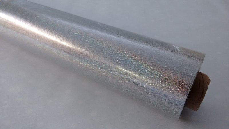 Glitter Multi Coloured on Crystal Clear Vinyl Oilcloth Tablecloth