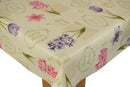Spring Flowers Vinyl Oilcloth Tablecloth