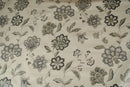 Round Wipe Clean Tablecloth Vinyl PVC 140cm Jacobean Grey