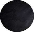 Round Wipe Clean Tablecloth Vinyl PVC 140cm Plain Black