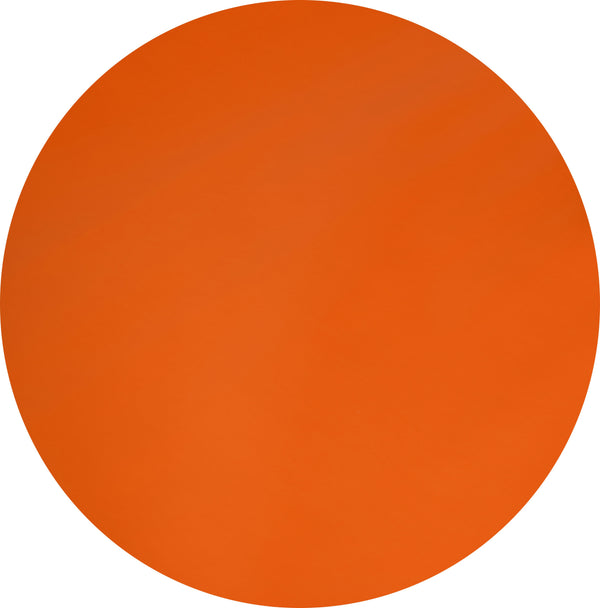 Round Wipe Clean Tablecloth Vinyl PVC 140cm Plain Orange