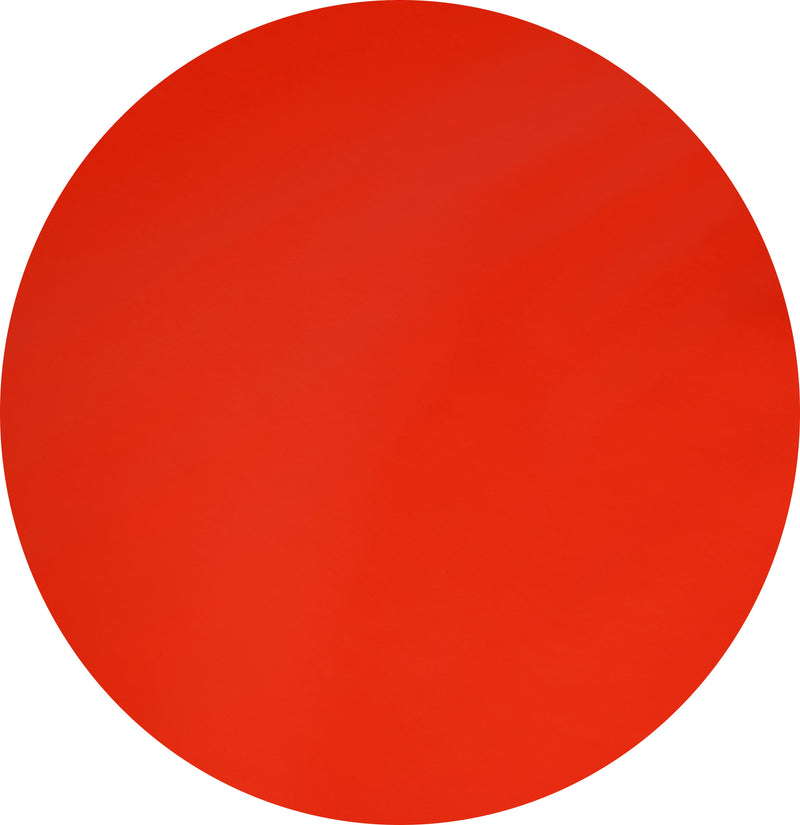 Round Wipe Clean Tablecloth Vinyl PVC 140cm Plain Red