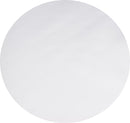 Round Wipe Clean Tablecloth Vinyl PVC 140cm Plain White