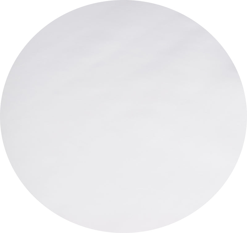 Round Wipe Clean Tablecloth Vinyl PVC 140cm Plain White