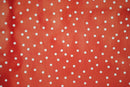 Round Wipe Clean Tablecloth Vinyl PVC 140cm Random Red Spot
