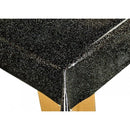Square Wipe Clean Tablecloth Vinyl PVC 140cm x 140cm Glittery Glitter Black