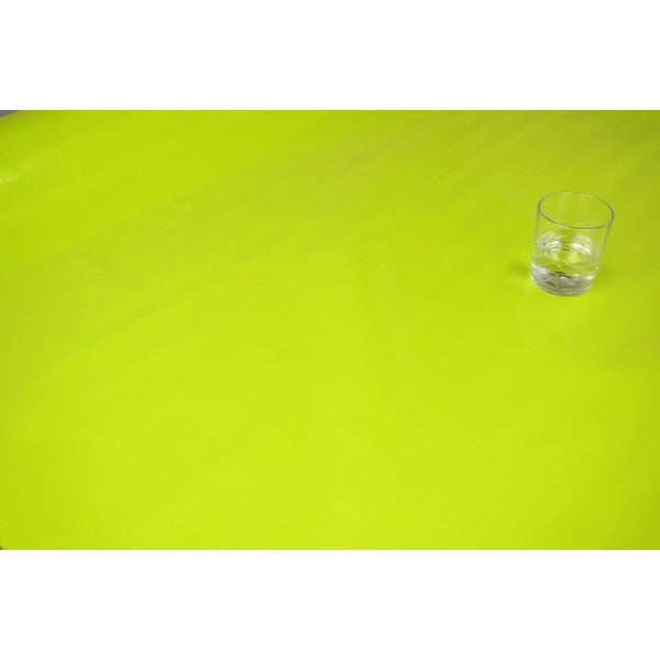 Square Wipe Clean Tablecloth Vinyl PVC 140cm x 140cm Plain Lime Green