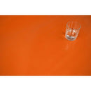 Square Wipe Clean Tablecloth Vinyl PVC 140cm x 140cm Plain Orange