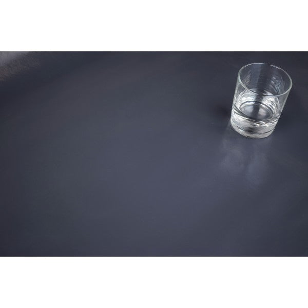Square Wipe Clean Tablecloth Vinyl PVC 140cm x 140cm Plain Slate Grey