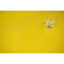 Square Wipe Clean Tablecloth Vinyl PVC 140cm x 140cm Plain Yellow
