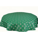 Square Wipe Clean Tablecloth Vinyl PVC 140cm x 140cm Aqua Spot