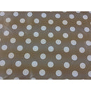 Square Wipe Clean Tablecloth Vinyl PVC 140cm x 140cm  Mocha Spot
