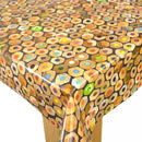 Square Wipe Clean Tablecloth Vinyl PVC 140cm x 140cm Crayon Collection