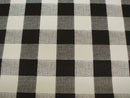 Round Wipe Clean Tablecloth Vinyl PVC 140cm Black 25mm Gingham Check