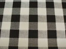 Square Wipe Clean Tablecloth Vinyl PVC 140cm x 140cm Black 25mm Gingham Check