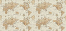 Square Wipe Clean Tablecloth  PVC Oilcloth 132cm x 132cm Map Beige