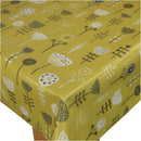 Square Wipe Clean Tablecloth  PVC Oilcloth 132cm x 132cm Oslo Ochre
