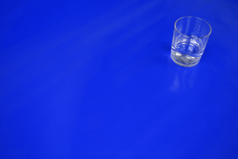 Plain Royal Blue Smooth Vinyl Oilcloth Tablecloth