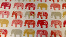 Square Wipe Clean Tablecloth  PVC Oilcloth 132cm x 132cm Elephant Spice