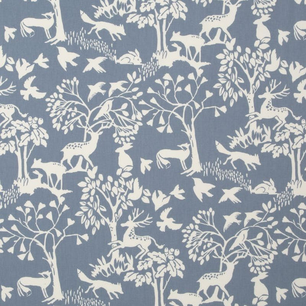 Round Wipe Clean Tablecloth PVC Oilcloth  132cm Vilda Chambray