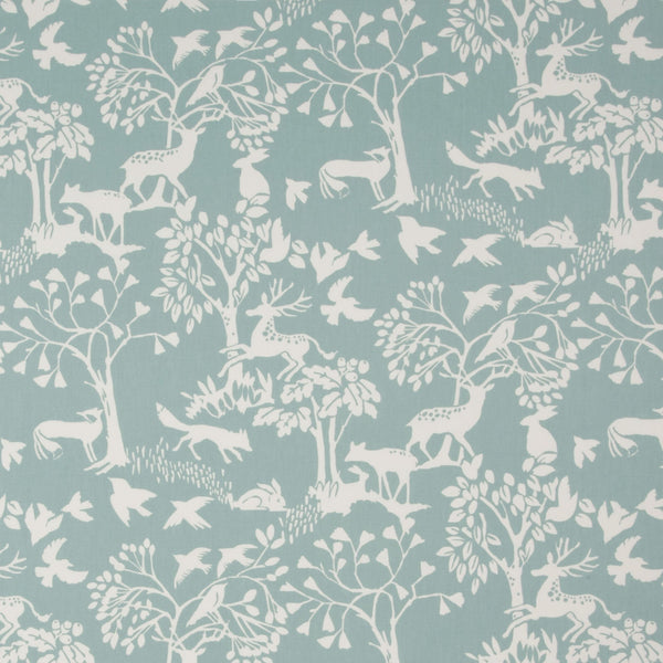 Round Wipe Clean Tablecloth PVC Oilcloth  132cm Vilda Ice Blue