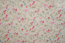 Square Wipe Clean Tablecloth  PVC Oilcloth 132cm x 132cm Bird Trail Grey