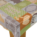 Sweet Love Sage Green Vinyl Oilcloth Tablecloth