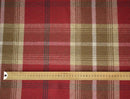 Balmoral Red Wool Effect Tartan Fabric- Sold by the Metre-Warehouse Clearance
