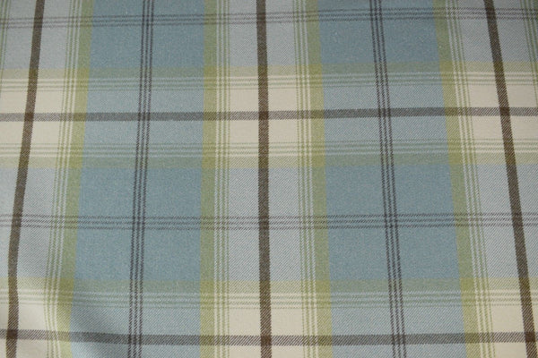 Balmoral Duckegg Wool Effect Tartan Fabric