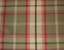 Balmoral Rosso Wool Effect Tartan Fabric-Sold by the Metre-Warehouse Clearance