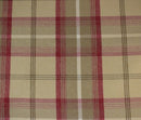 Balmoral Cranberry Wool Effect Tartan Fabric - Sold by the Metre - Warehouse Clearance