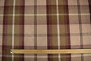 Balmoral Mulberry Wool Effect Tartan Fabric - Sold by the Metre - Warehouse Clearance