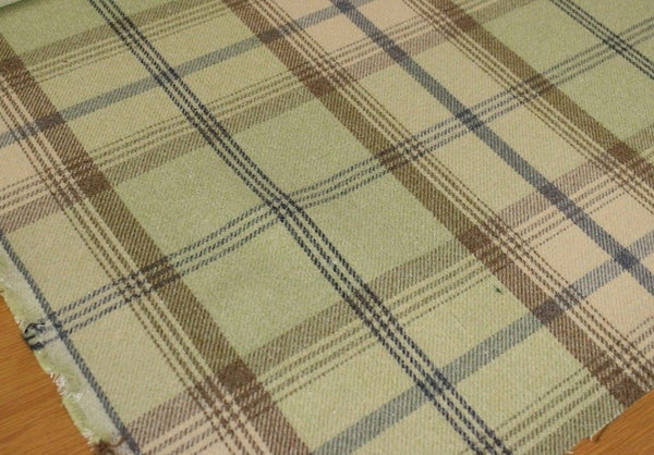 Balmoral Sage Wool Effect Tartan Fabric