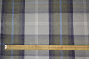 Balmoral Oxford Blue Wool Effect Tartan Fabric-Sold by the Metre