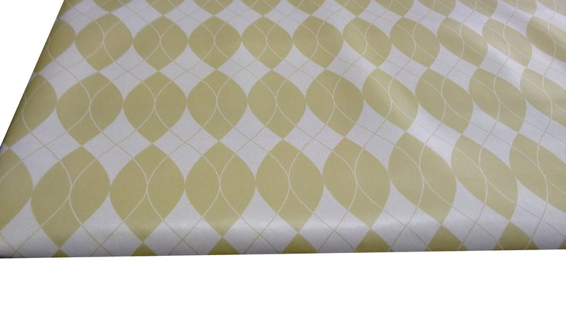 Argyle Sage Green Geometric Vinyl Oilcloth Tablecloth