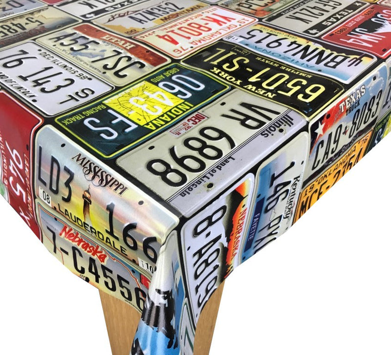 Route 66 USA  Vinyl Oilcloth Tablecloth