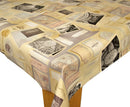 Dream Ticket  Holiday Maps Vinyl Oilcloth Tablecloth