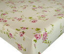 Shabby Trailing Rose Lilac Vinyl Tablecloth