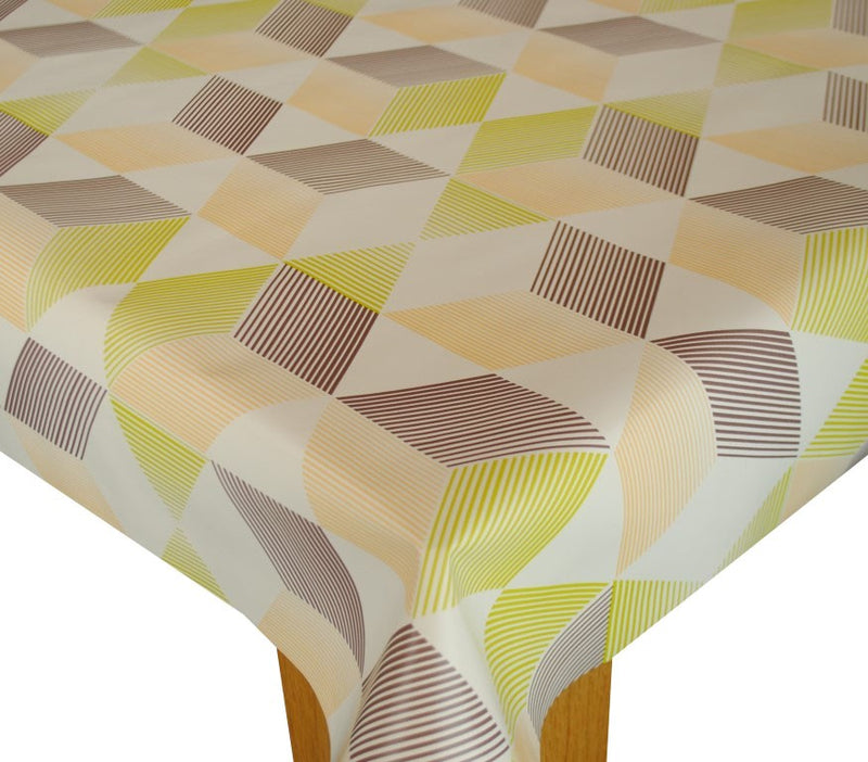 Cube Sorbet Vinyl Oilcloth Tablecloth