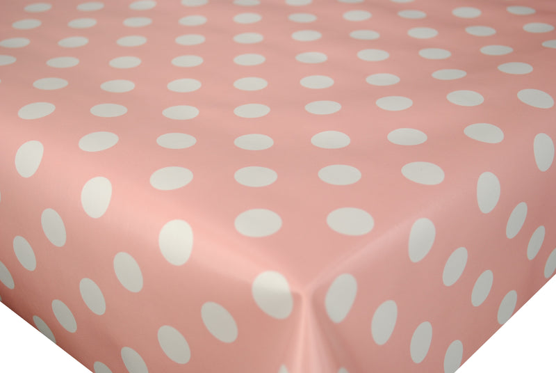 Bubblegum Pink  Spot Vinyl Tablecloth