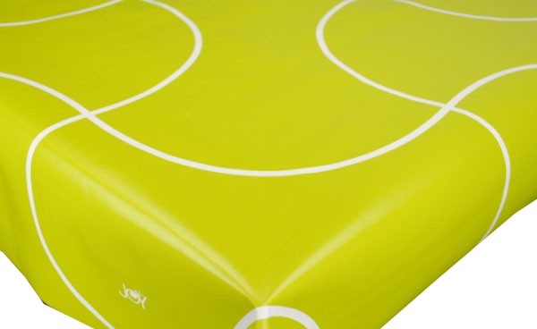 Weaves Green Vinyl  Tablecloth