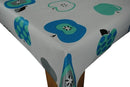 Apple Blue and Duckegg  Vinyl Tablecloth